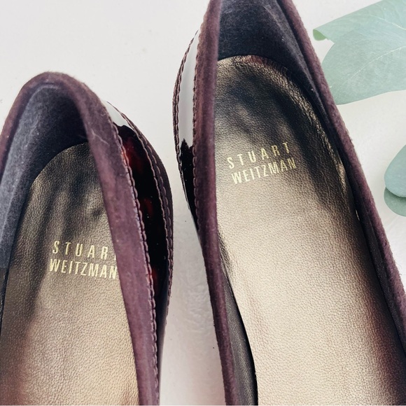 Stuart Weitzman Tier Cola Suede Kitten Heels - Picture 3 of 9